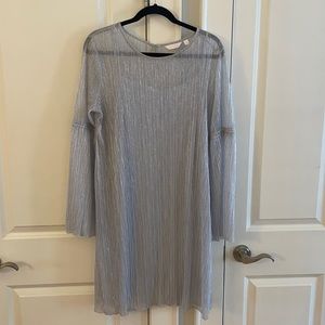 LC Lauren Conrad silver dress